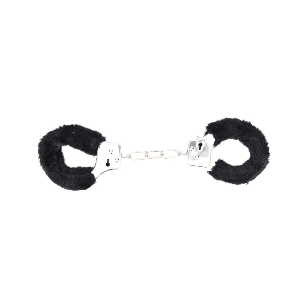 Bound to Play Furry Handcuffs Black Product Image