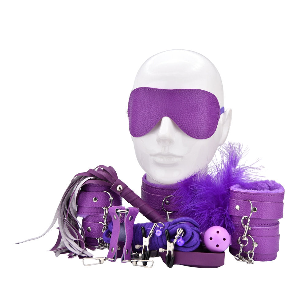 Bound to Play Bondage Kit Purple (11 Piece) Product Image