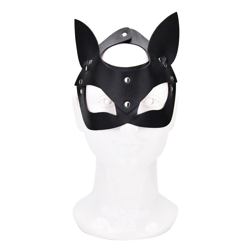 Bound to Play Kitty Cat Face Mask Black Product Image