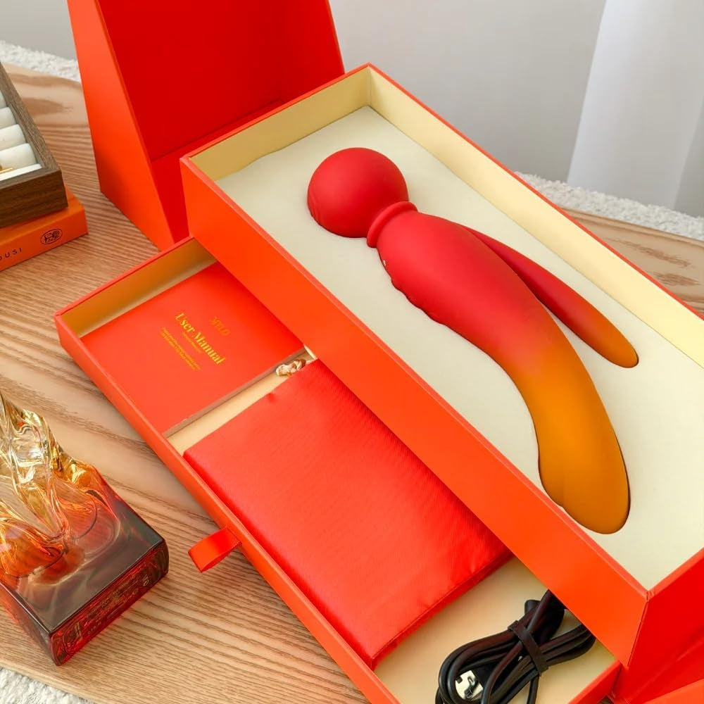MYLO 3-in-1 Wand Luxury Body Massager Packaging Contents