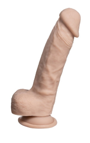 SilexD 7 inch Real Skin Liquid Silicone Dildo with Suction Cup and Balls Product Image