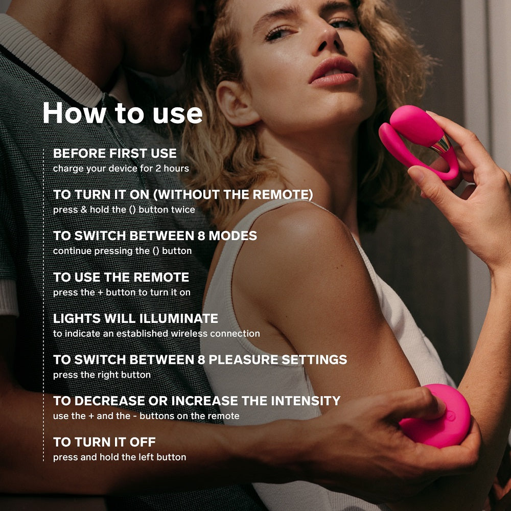 LELO TIANI 3 Remote Control Couples Massager Instructions List
