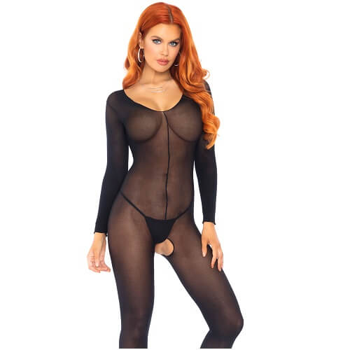Leg Avenue Sheer Long Sleeves Bodystocking Product Image