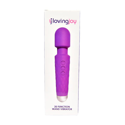 Loving Joy 20 Function Wand Vibrator Purple