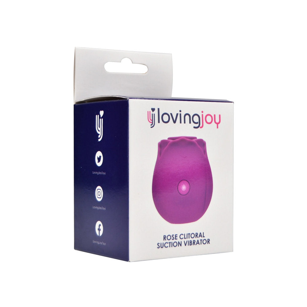 Loving Joy Rose Toy Clitoral Suction Vibrator Purple