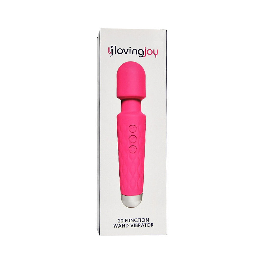 Loving Joy 20 Function Wand Vibrator Pink