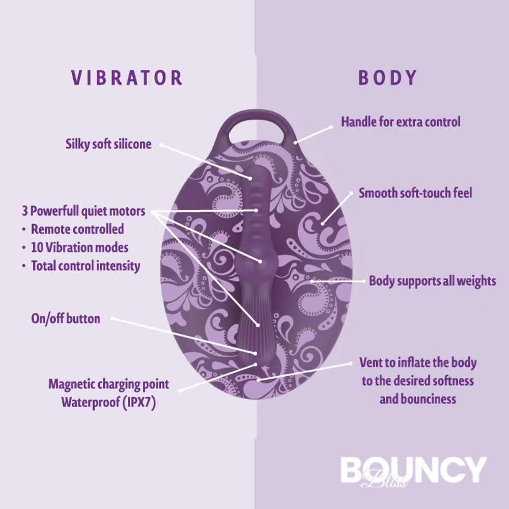 Bouncy Bliss Sit-On Vibrator