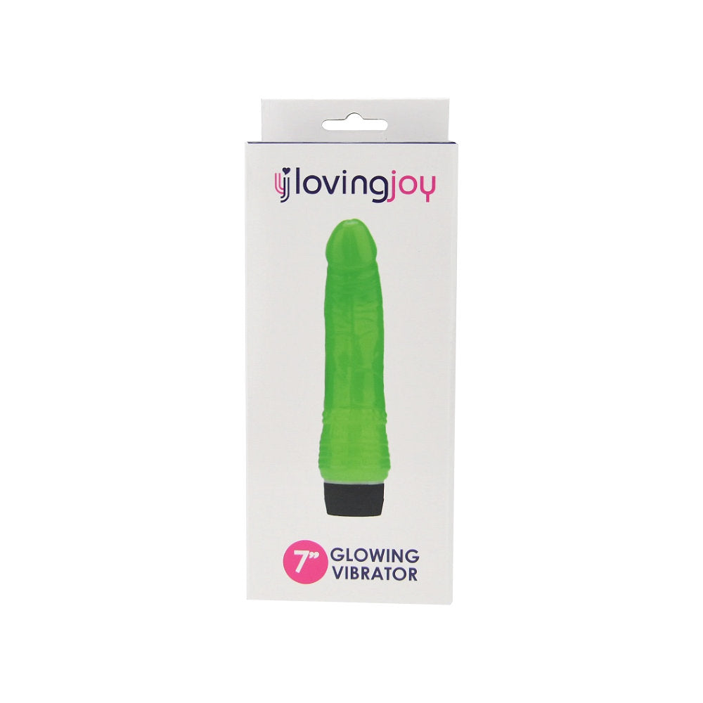 Loving Joy 7 inch Realistic Vibrator Glow in the Dark