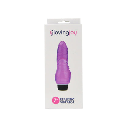 Loving Joy 7 inch Realistic Vibrator Purple