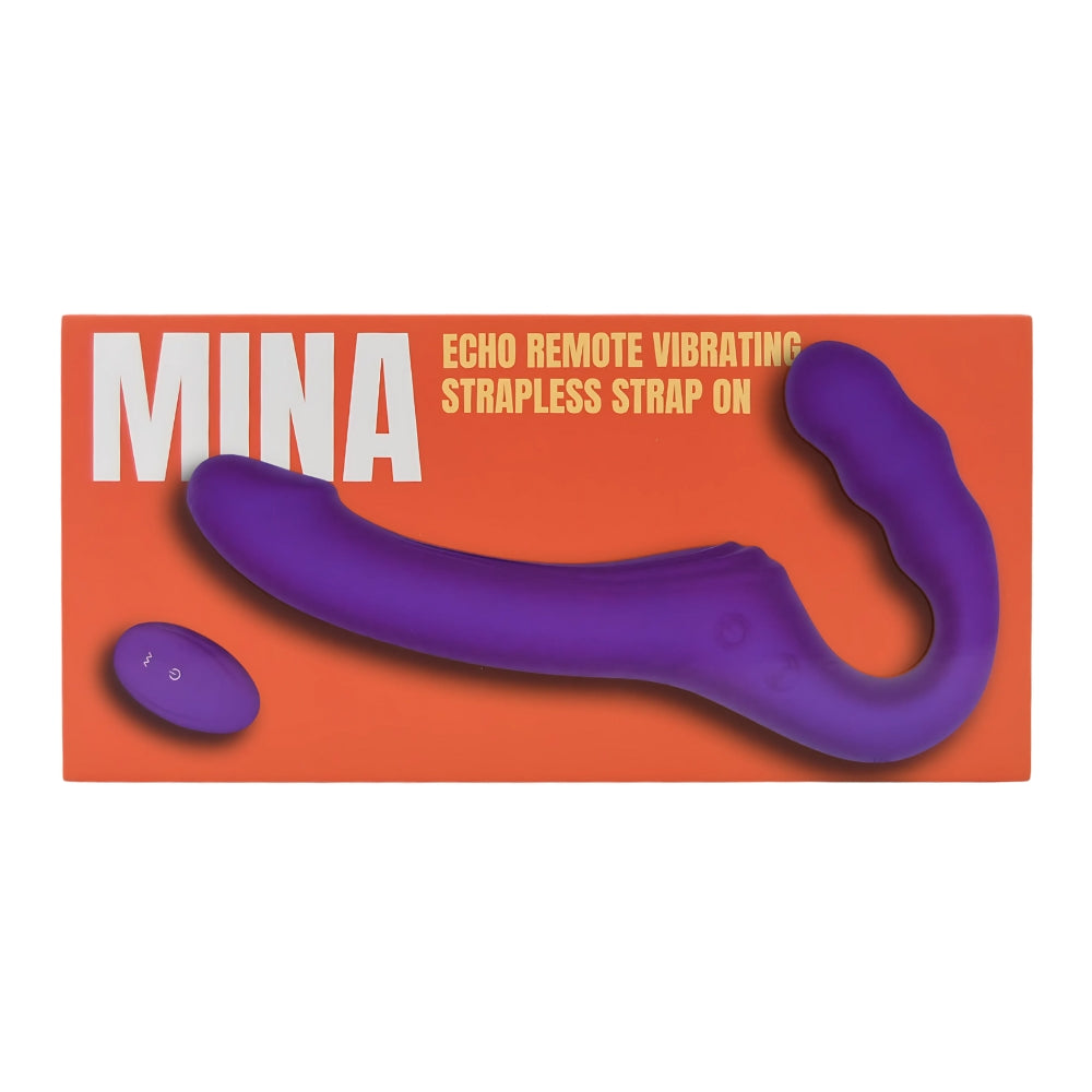 Mina Echo Remote Vibrating Strapless Strap On