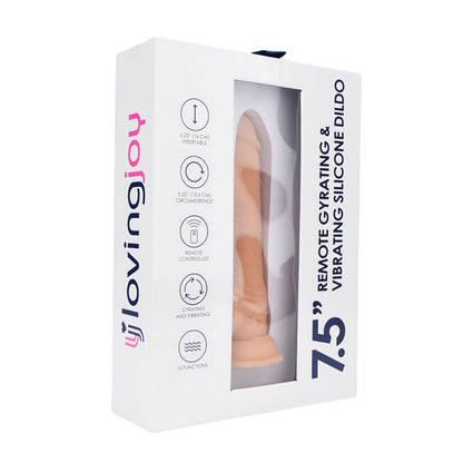 Loving Joy 7.5" Remote Thrusting & Vibrating Silicone Dildo