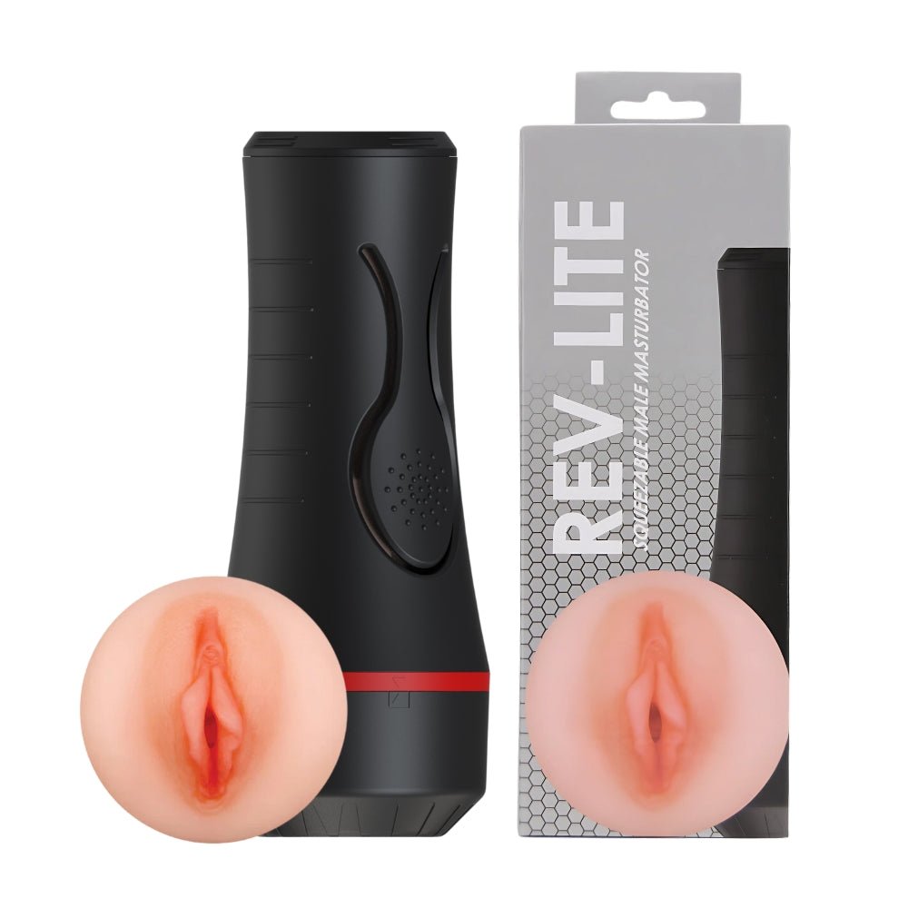 Rev - Lite Squeezable Male Masturbator - Sensual Vibes UK