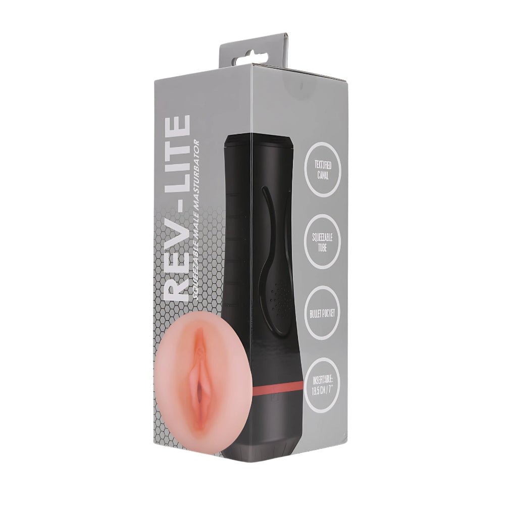 Rev - Lite Squeezable Male Masturbator - Sensual Vibes UK