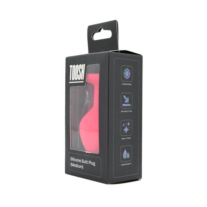 Toosh Pink Silicone Butt Plug Medium - Sensual Vibes UK