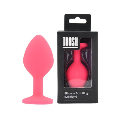 Toosh Pink Silicone Butt Plug Medium - Sensual Vibes UK