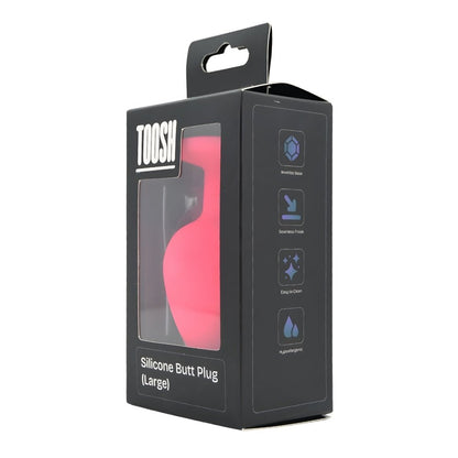 Toosh Pink Silicone Butt Plug Large - Sensual Vibes UK