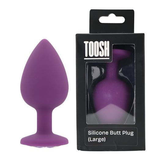Toosh Purple Silicone Butt Plug Large - Sensual Vibes UK