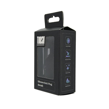 Toosh Black Silicone Butt Plug Small - Sensual Vibes UK