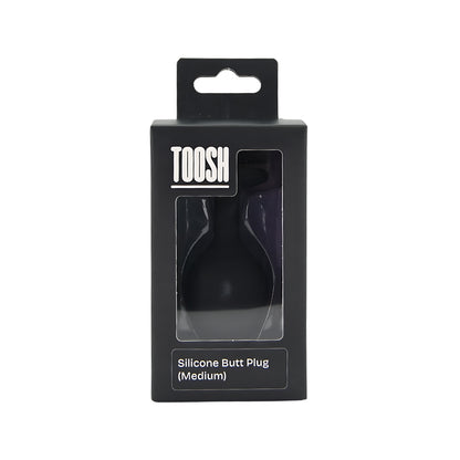 Toosh Black Silicone Butt Plug Medium