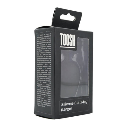 Toosh Black Silicone Butt Plug Large - Sensual Vibes UK
