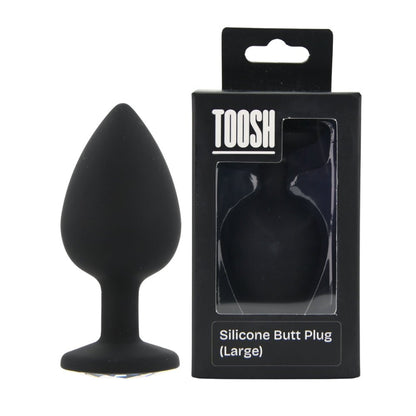 Toosh Black Silicone Butt Plug Large - Sensual Vibes UK