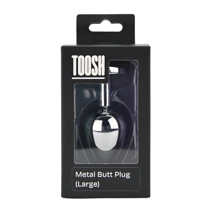 Toosh Silver Metal Butt Plug Large Clear Stone - Sensual Vibes UK