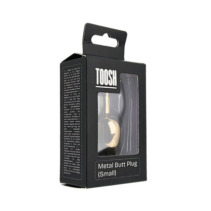Toosh Gold Metal Butt Plug Small Clear Stone - Sensual Vibes UK