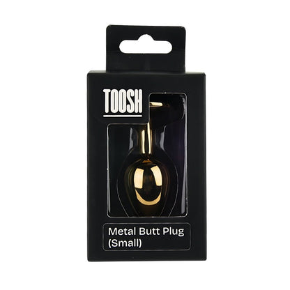 Toosh Gold Metal Butt Plug Small Clear Stone - Sensual Vibes UK