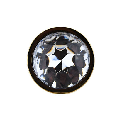 Toosh Gold Metal Butt Plug Small Clear Stone - Sensual Vibes UK