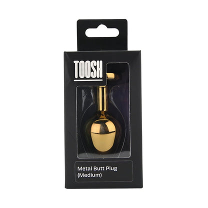 Toosh Gold Metal Butt Plug Medium Red Stone - Sensual Vibes UK