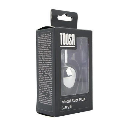 Toosh Silver Metal Butt Plug Large Pink Stone - Sensual Vibes UK