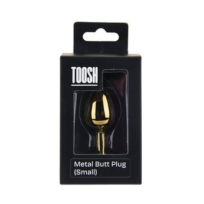 Toosh Gold Metal Butt Plug Small Pink Stone - Sensual Vibes UK