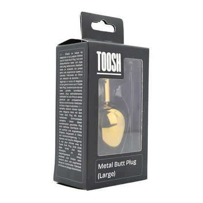 Toosh Gold Metal Butt Plug Large Pink Stone - Sensual Vibes UK