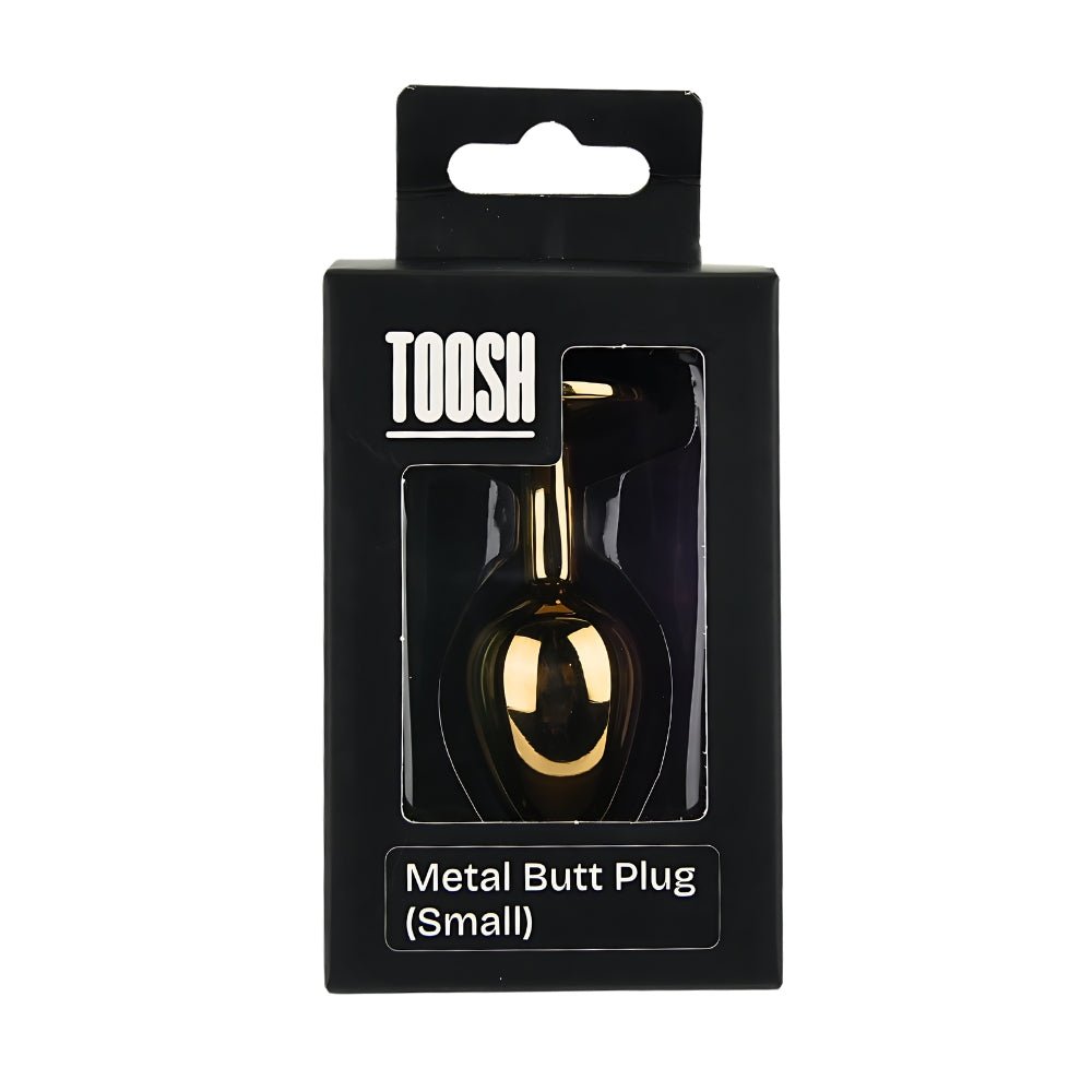 Toosh Heart Shaped Gold Butt Plug with Red Stone Small - Sensual Vibes UK