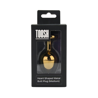 Toosh Heart Shaped Gold with Red Stone Medium - Sensual Vibes UK