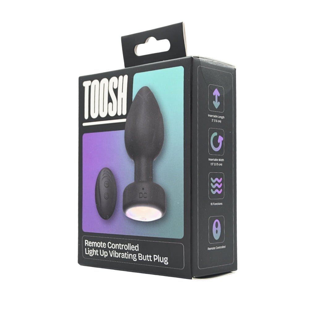 Toosh Remote Controlled Light Up Vibrating Butt Plug - Sensual Vibes UK