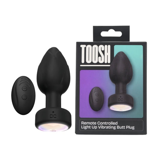 Toosh Remote Controlled Light Up Vibrating Butt Plug - Sensual Vibes UK