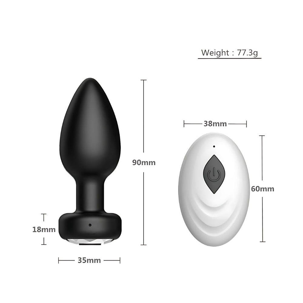 Toosh Remote Controlled Silicone Vibrating Butt Plug