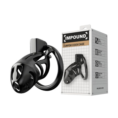 Impound Curfew Cock Chastity Black Cage Kit