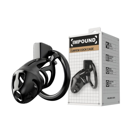 Impound Curfew Cock Chastity Black Cage Kit