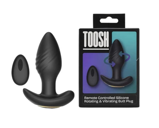 Toosh Remote Controlled Silicone Rotating & Vibrating Butt Plug
