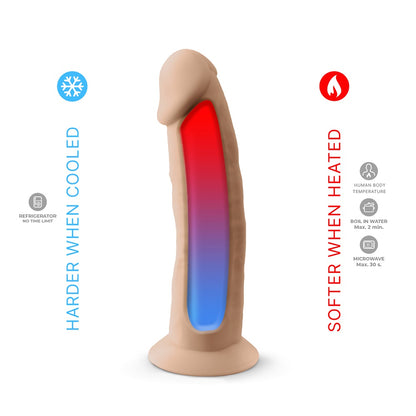 SilexD 7.5 inch Realistic Silicone Dual Density Dildo with Suction Cup
