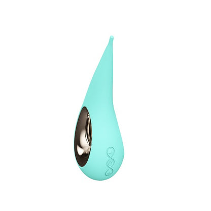 LELO DOT Precision Sonic Motion Clitoral Massager Aqua Side View