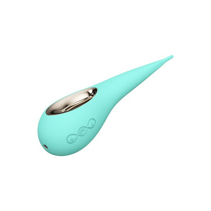 LELO DOT Precision Sonic Motion Clitoral Massager Aqua Top Left View