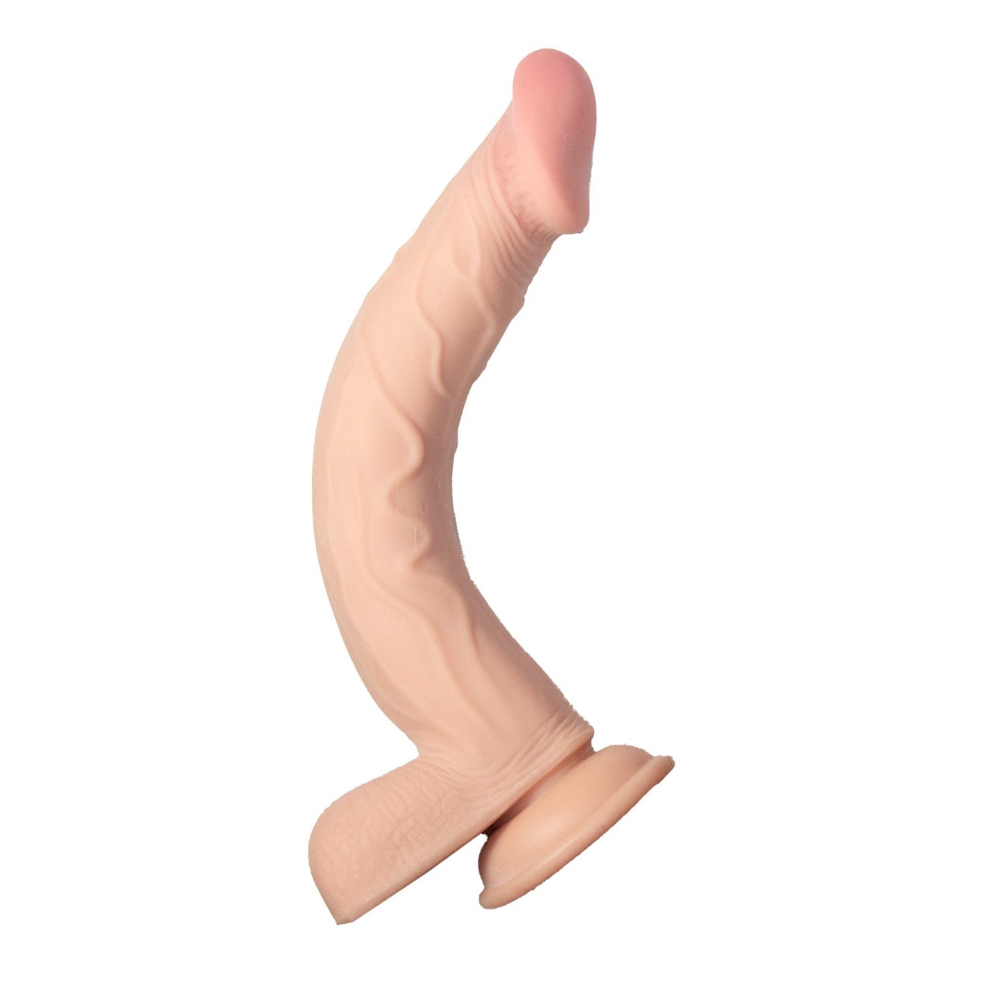 RealCocks Dual Layer Bendable Dildo 10 Inch Vanilla