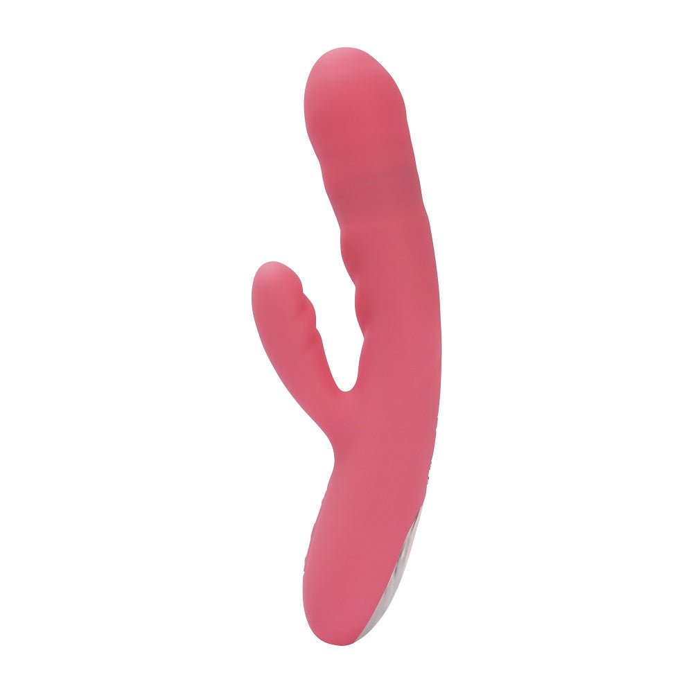 Svakom Avery Thrusting Vibrator with Clitoral Stimulator Pink Product Image