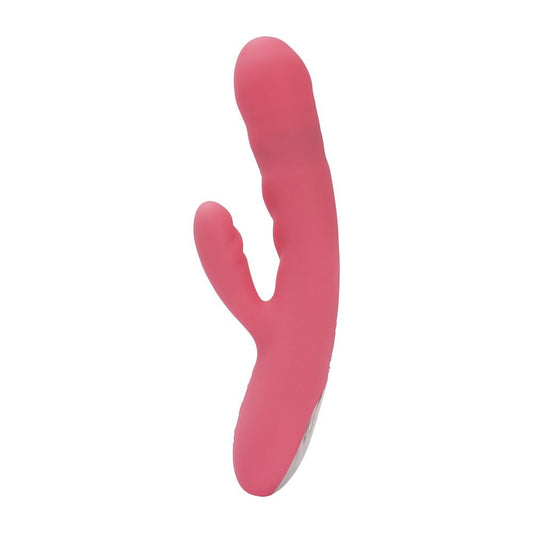 Svakom Avery Thrusting Vibrator with Clitoral Stimulator Pink Product Image