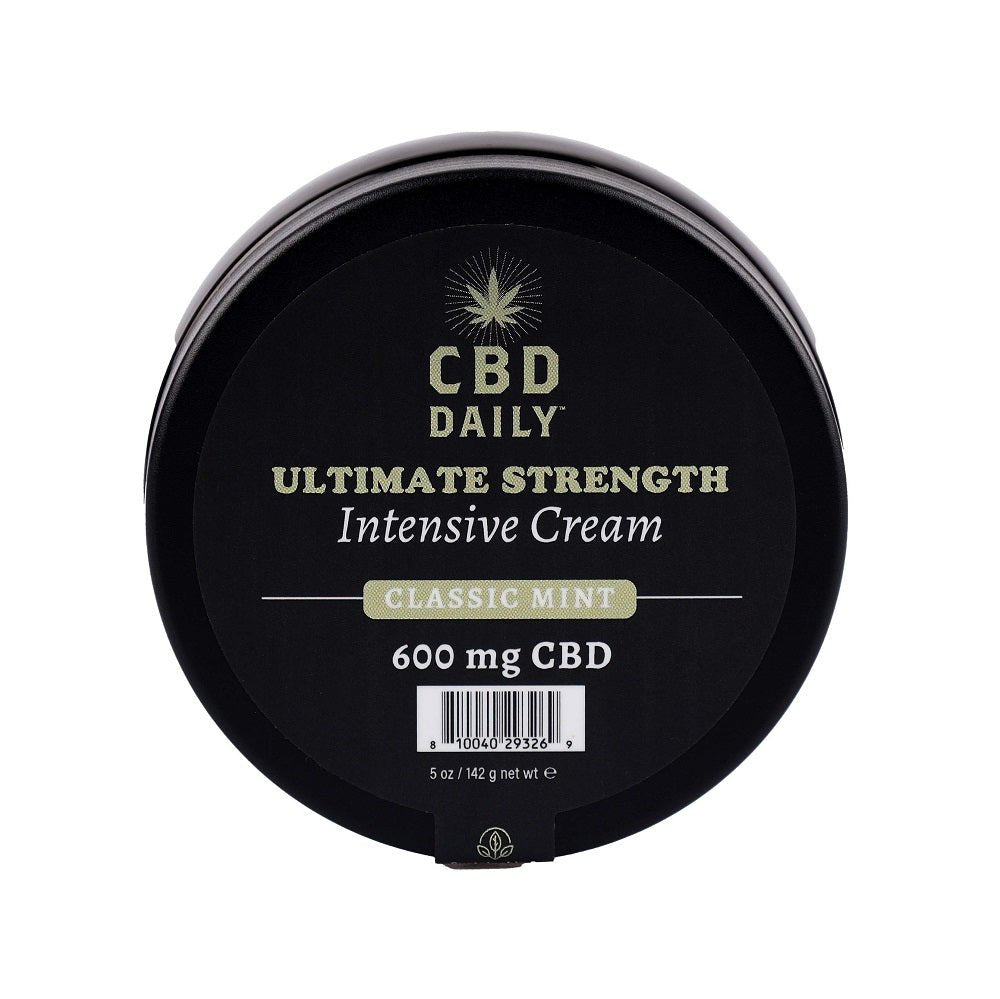 Earthly Body CBD Daily Ultimate Strength Intensive Cream Classic Mint 142g - Sensual Vibes UK