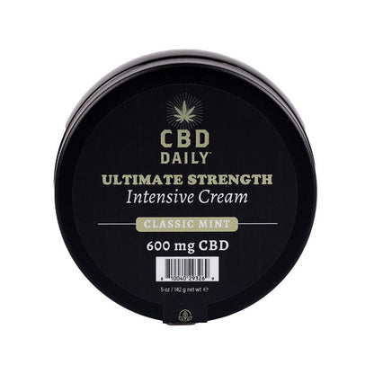 Earthly Body CBD Daily Ultimate Strength Intensive Cream Classic Mint 142g - Sensual Vibes UK