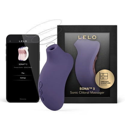 LELO Sona 3 Cruise Clitoral Suction Massager Cyber Purple Packaging Front
